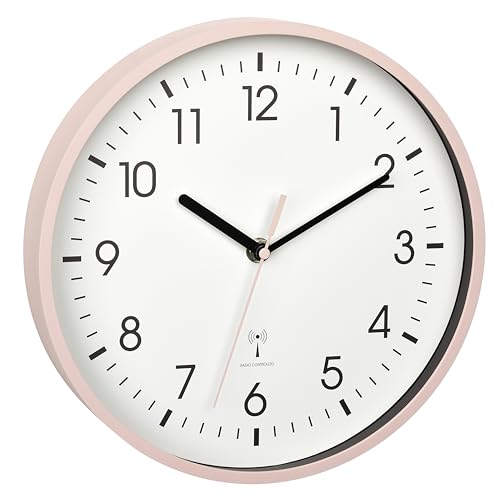 TFA Dostmann Analoge Funk-Wanduhr, 60.3550.16, höchste Genauigkeit, modern, analog, rosa Sekundenzeiger, Glasabdeckung, für Wohnzimmer, den Eingangsbereich, Geschenk, 245 x 245 x 42 mm TFA Dostmann Analoge Funk-Wanduhr, 60.3550.16, höchste Genauigkeit, modern, analog, rosa Sekundenzeiger, Glasabdeckung, für Wohnzimmer, den Eingangsbereich, Geschenk, 245 x 245 x 42 mm von TFA Dostmann