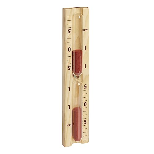 TFA Dostmann Analoge Sauna Sanduhr 15 Minuten, 40.1058.11, aus hitzebeständigen Materialen Kiefer und Glas, perfekt als Sauna-Zubehör, roter Sand, braun TFA Dostmann Analoge Sauna Sanduhr 15 Minuten, 40.1058.11, aus hitzebeständigen Materialen Kiefer und Glas, perfekt als Sauna-Zubehör, roter Sand, braun von TFA Dostmann