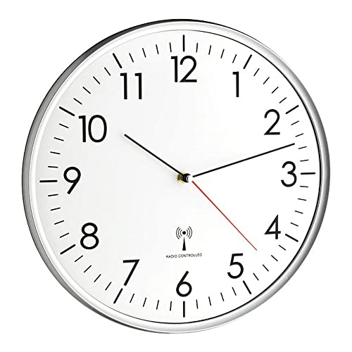 TFA Dostmann Analoge Wanduhr Funk, hohe Genauigkeit, Funkuhr von TFA Dostmann