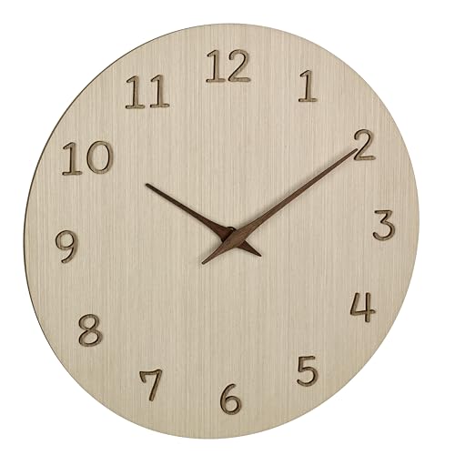 TFA Dostmann Analoge Wanduhr aus Holz, 60.3072.01, inkl 3D Ziffern und Zeiger, Uhr für Küche/Wohnzimmer/Büro, Dekoobjekt, batteriebetrieben, 30 cm Durchmesser, braun TFA Dostmann Analoge Wanduhr aus Holz, 60.3072.01, inkl 3D Ziffern und Zeiger, Uhr für Küche/Wohnzimmer/Büro, Dekoobjekt, batteriebetrieben, 30 cm Durchmesser, braun von TFA Dostmann