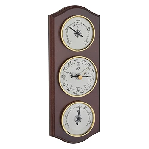TFA Dostmann Analoge Wetterstation, 20.1000.03, mit Barometer, Thermometer, Hygrometer, zur lokalen Wettervorhersage, aus Massivholz, nussbaumfarben, braun TFA Dostmann Analoge Wetterstation, 20.1000.03, mit Barometer, Thermometer, Hygrometer, zur lokalen Wettervorhersage, aus Massivholz, nussbaumfarben, braun von TFA Dostmann
