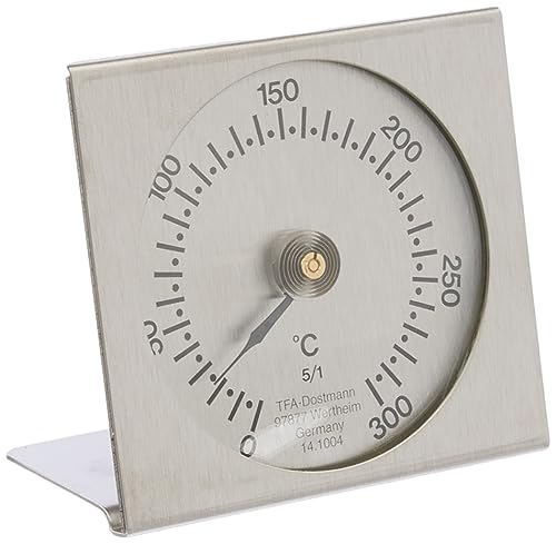 TFA Dostmann Analoges Backofenthermometer, 14.1004.60, aus Metall, hitzebeständig, L 77 x B 42 x H 71 mm von TFA Dostmann