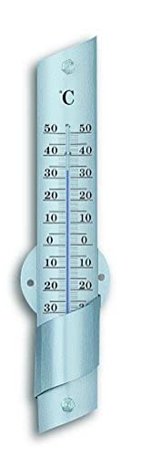 TFA Dostmann Analoges Innen-Außen-Thermometer, aus Aluminium, wetterfest, L 56 x B 25 x H 240 mm von TFA Dostmann