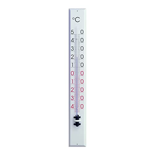 TFA Dostmann Analoges Innen-Außen-Thermometer, aus Metall, Innen- und Außentemperatur, wetterfest, große Skala von TFA Dostmann