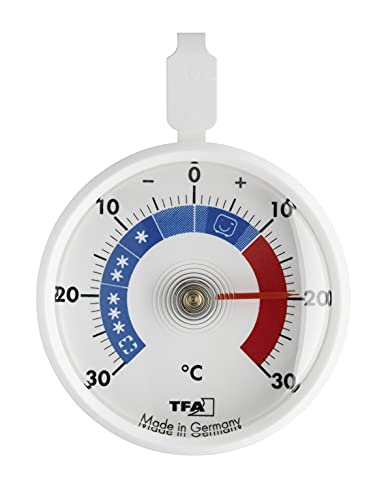 TFA Dostmann Analoges Kühlthermometer, klein, handlich, zur Kontrolle von Kühl- und Gefrierschrank, L 72 x B 21 x H 95 mm von TFA Dostmann