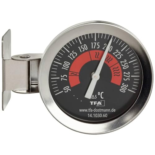 TFA Dostmann Backofenthermometer analog 14.1030.60 zur Temperaturüberwachung des Backofen aus Edelstahl zum Hängen oder Stellen bis 300Degree C Silber TFA Dostmann Backofenthermometer analog 14.1030.60 zur Temperaturüberwachung des Backofen aus Edelstahl zum Hängen oder Stellen bis 300Degree C Silber von TFA Dostmann