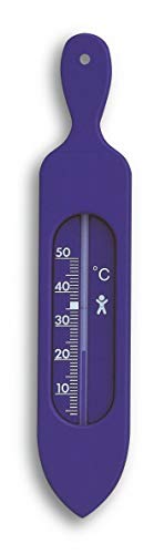 TFA Dostmann Badethermometer Badewannenthermometer, 14.3018.06, analog, zur Bestimmung der Wassertemperatur, BPA-Frei, besonders präzise, blau von TFA Dostmann