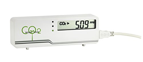TFA Dostmann CO2-Monitor AIRCO2NTROL MINI, 31.5006.02, LED , CO2 Überwachung, Luftgütemonitor, mit USB Kabel, weiß von TFA Dostmann