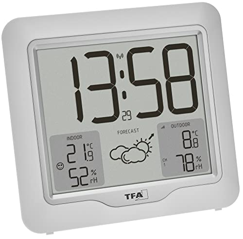 TFA Dostmann Digitale Funk Wetterstation Metro Plus, 35.1164.02, inkl Aussensender, Temperatur und Luftfeuchtigkeit, Wettervorhersage mit Luftdrucktendenz, großes Display, inkl Funkuhr, weiß TFA Dostmann Digitale Funk Wetterstation Metro Plus, 35.1164.02, inkl Aussensender, Temperatur und Luftfeuchtigkeit, Wettervorhersage mit Luftdrucktendenz, großes Display, inkl Funkuhr, weiß von TFA Dostmann