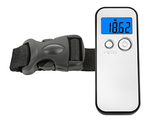 TFA Dostmann Digitale Kofferwaage, Gewichtskontrolle des Reisegepäcks, klein, handlich, Tara-Funktion von TFA Dostmann