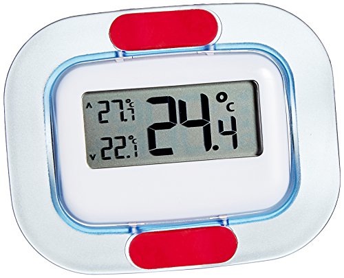 TFA Dostmann Digitales Kühl-Gefrierschrank-Thermometer, 30.1042, permanente Anzeige der Höchst-und Tiefstwerte, L 91 x B 15 (35) x H 72 mm von TFA Dostmann