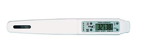TFA Dostmann Digitales Pocket Thermo-Hygrometer, Anzeige von Temperatur und Luftfeuchtigkeit, Klimakontrolle von Wohn-/Lagerräumen, Taschenformat von TFA Dostmann