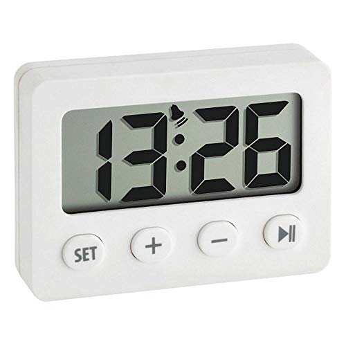 TFA Dostmann Digitalwecker, Gummibeschichtung, 60.2014.02, klein und handlich, perfekt für unterwegs, weiß, 7,5 cm hoch TFA Dostmann Digitalwecker, Gummibeschichtung, 60.2014.02, klein und handlich, perfekt für unterwegs, weiß, 7,5 cm hoch von TFA Dostmann