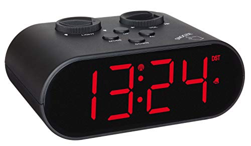 TFA Dostmann Ellypse Digitaler Funk-Wecker, mit USB-Ladefunktion, 60.2551.01, LED-Leuchtziffern, L 136 x B 85 x H 55 mm, schwarz, Kunststoff von TFA Dostmann