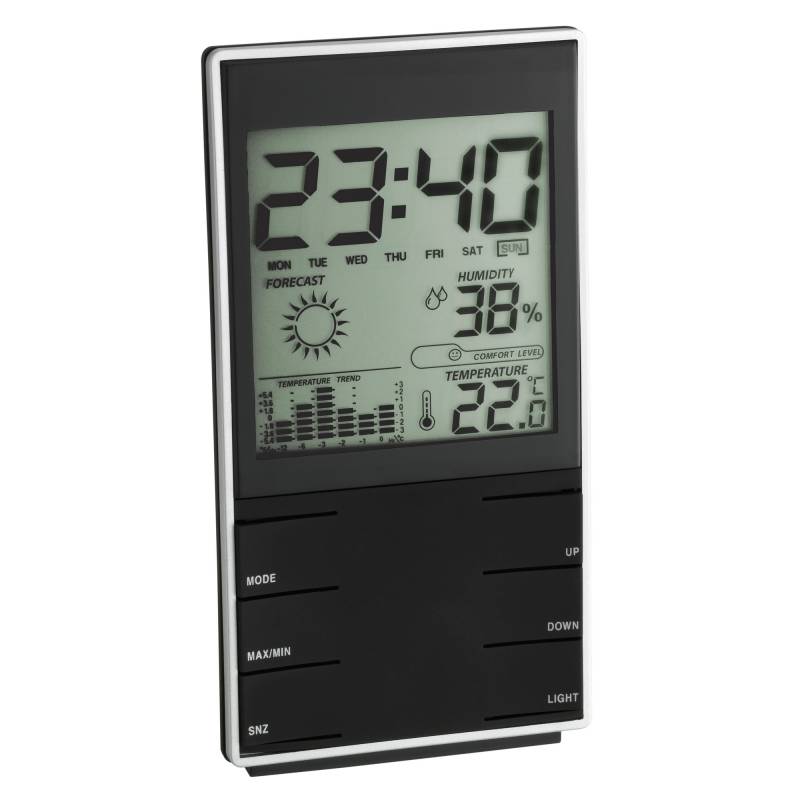 TFA Dostmann Elektronische Kunststoff schwarz 7,5 x 2 x 14 cm von TFA Dostmann