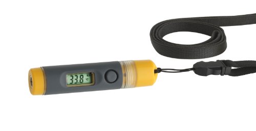 TFA Dostmann Flash Stick Infrarot-Thermometer, berührungloses Messen, Oberflächentemperatur, wasserdicht, kompakt, Grau-Gelb, L 18 x B 83 x H 18 mm von TFA Dostmann