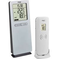 TFA Dostmann Funk-Thermometer LOGOneo Funk-Thermometer digital Silber von TFA Dostmann