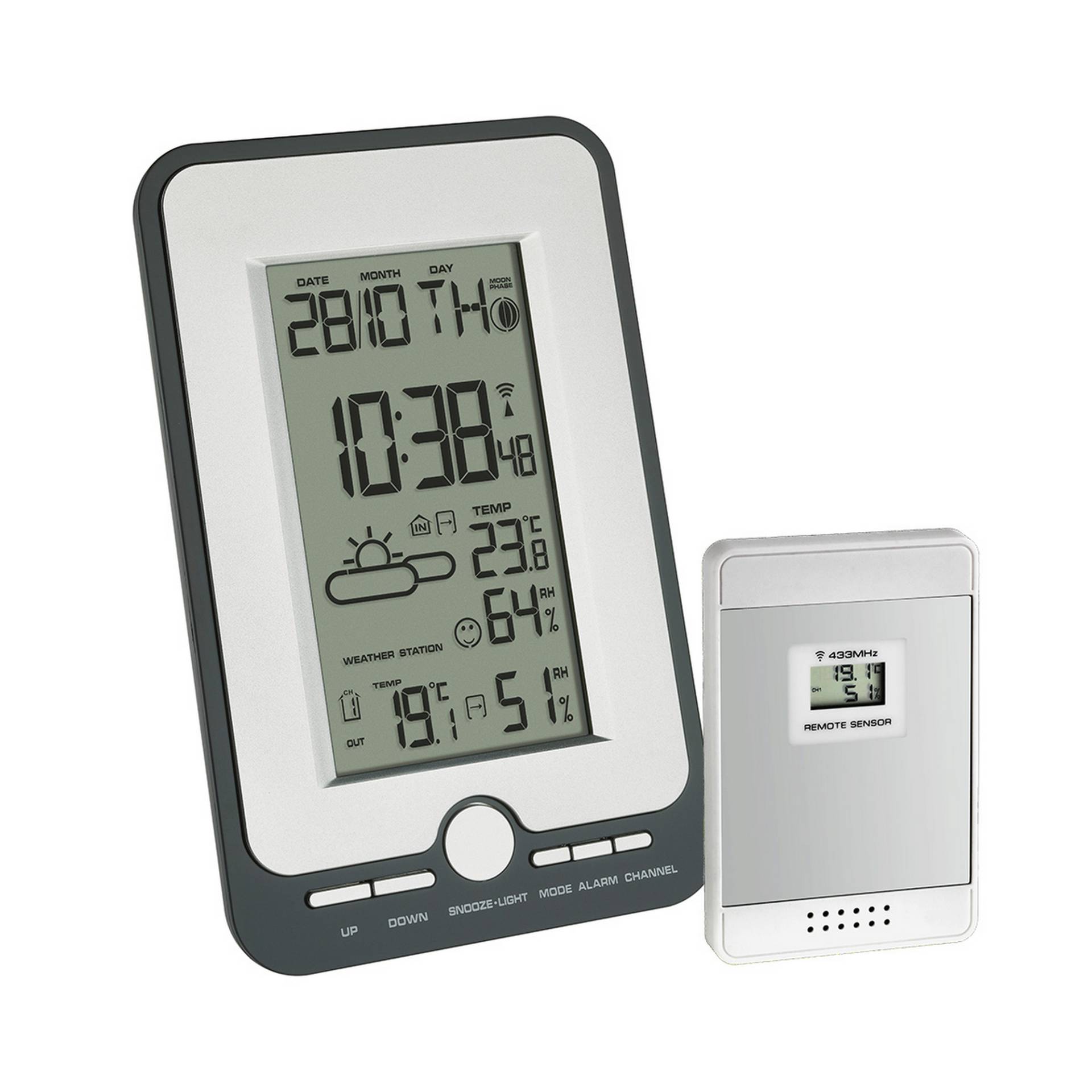 TFA Dostmann Funk-Wetterstation 'Multy' Kunststoff silber 11,8 x 2,9 x 18 cm TFA Dostmann Funk-Wetterstation 'Multy' Kunststoff silber 11,8 x 2,9 x 18 cm von TFA Dostmann