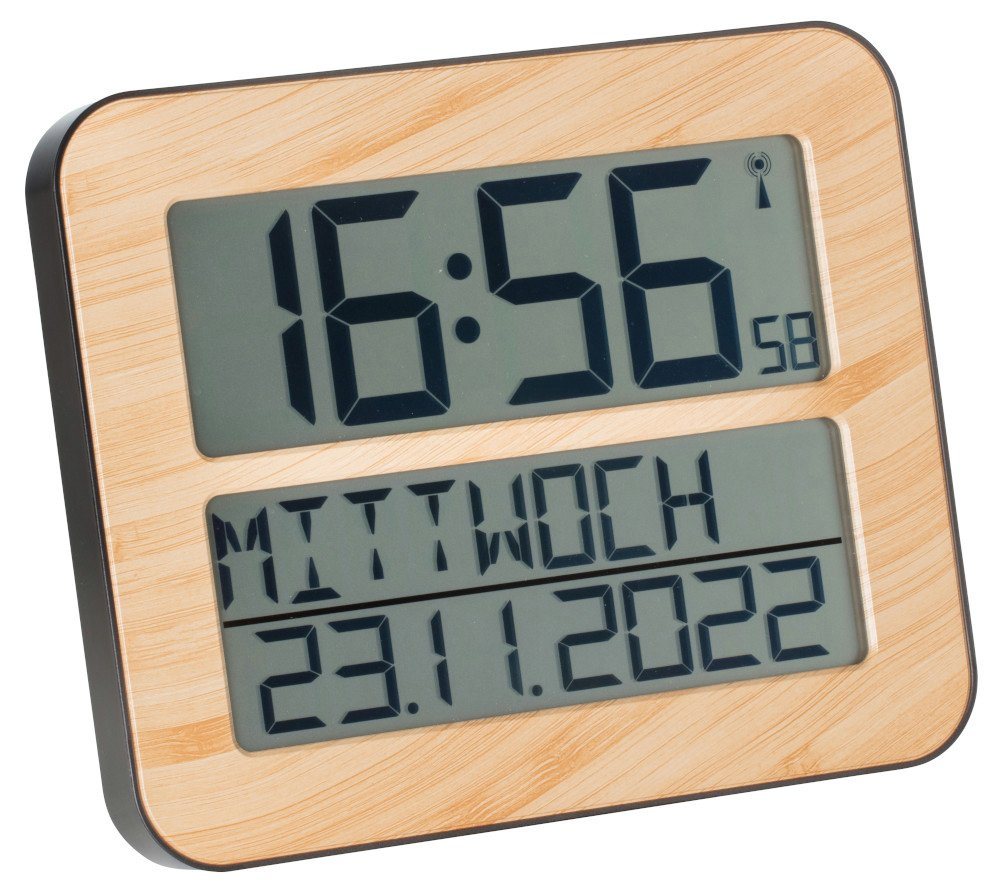 TFA Dostmann Funkwanduhr TimeLine Max TFA 60.4512 digitale Wanduhr in Holz-Optik TFA Dostmann Funkwanduhr TimeLine Max TFA 60.4512 digitale Wanduhr in Holz-Optik von TFA Dostmann