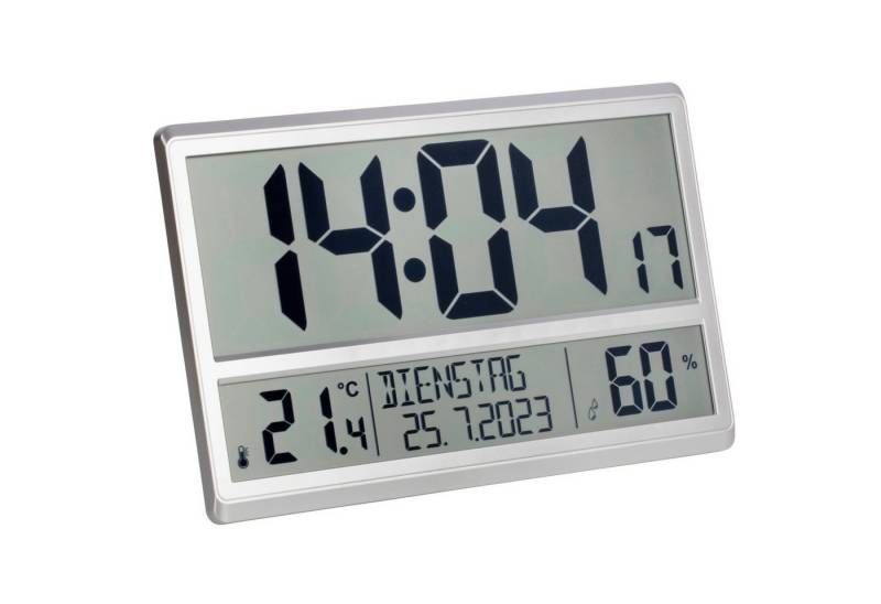 TFA Dostmann Funkwanduhr XL-Funkuhr TFA 60.4520 Innentemperatur Datum Wochentag XL-Display von TFA Dostmann
