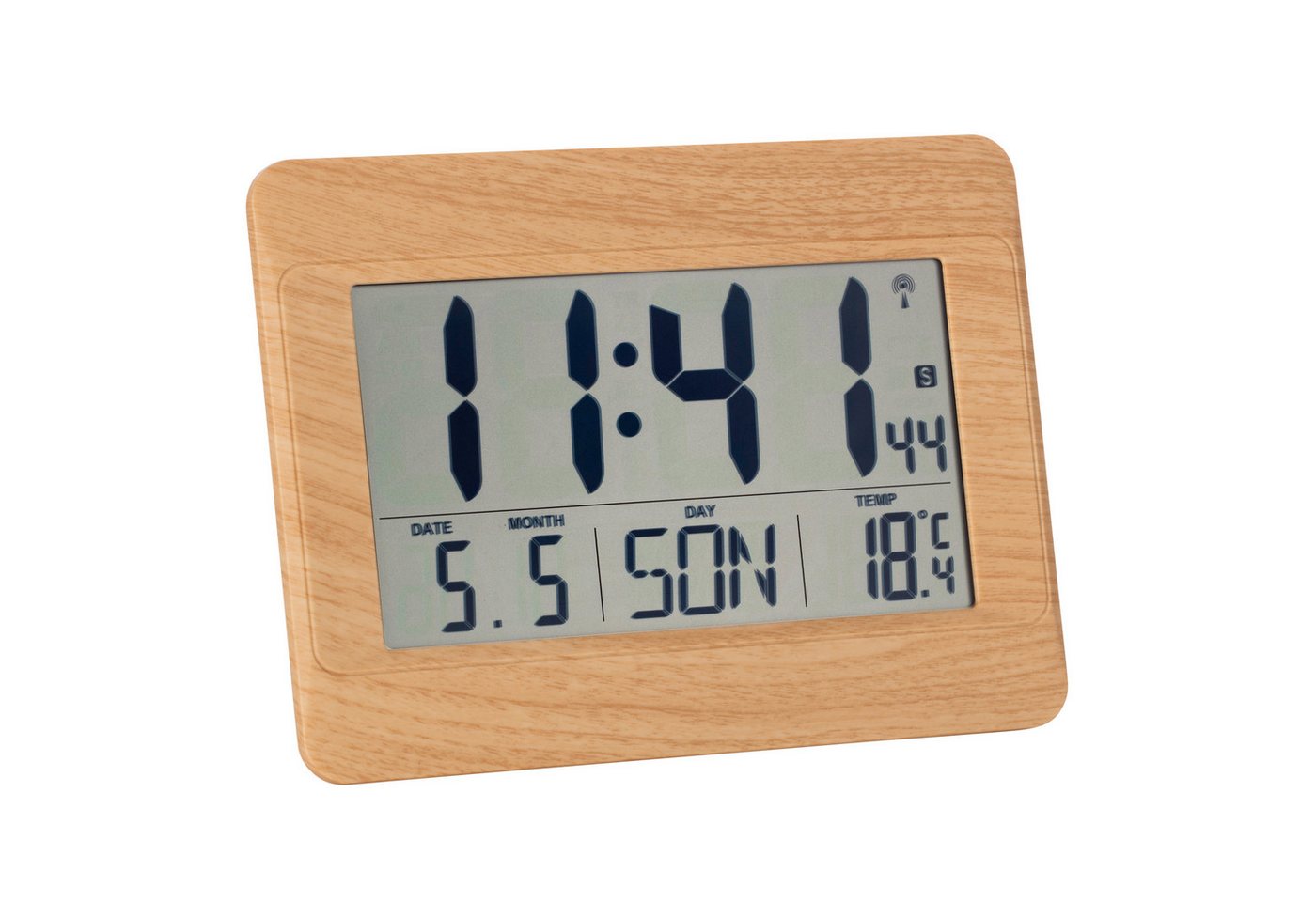 TFA Dostmann Funkwanduhr digitale Wanduhr TFA 60.4519 mit Datum, Wochentag und Innentemperatur TFA Dostmann Funkwanduhr digitale Wanduhr TFA 60.4519 mit Datum, Wochentag und Innentemperatur von TFA Dostmann