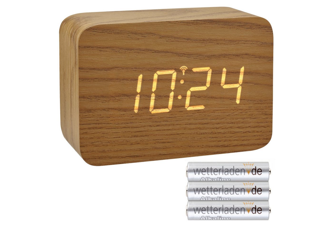 TFA Dostmann Funkwecker Design Funk-Wecker in Holz-Optik Clocco TFA 60.2549 von TFA Dostmann