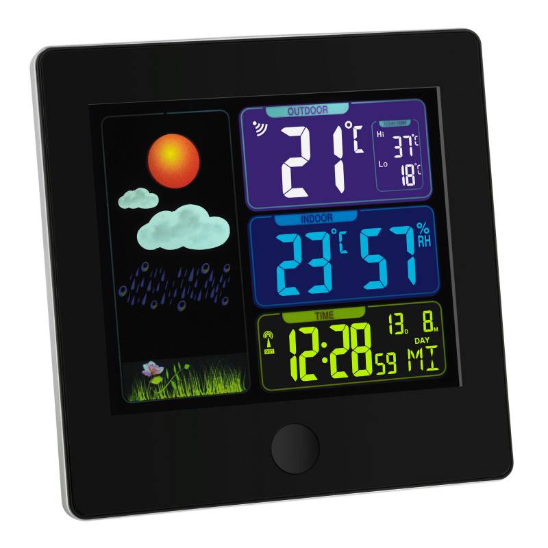 TFA Dostmann Funkwetterstation 'Sun' Kunststoff schwarz 12 x 2,5 x 12 cm von TFA Dostmann