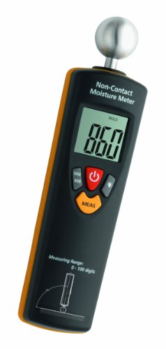 TFA Dostmann Humidcheck NON Contact, Materialfeuchtemessgerät, 30.5503, ideal für die Baustelle & Renovierung, bei Wasserschaden, Feuchtigkeitsmesser digital, schwarz von TFA Dostmann