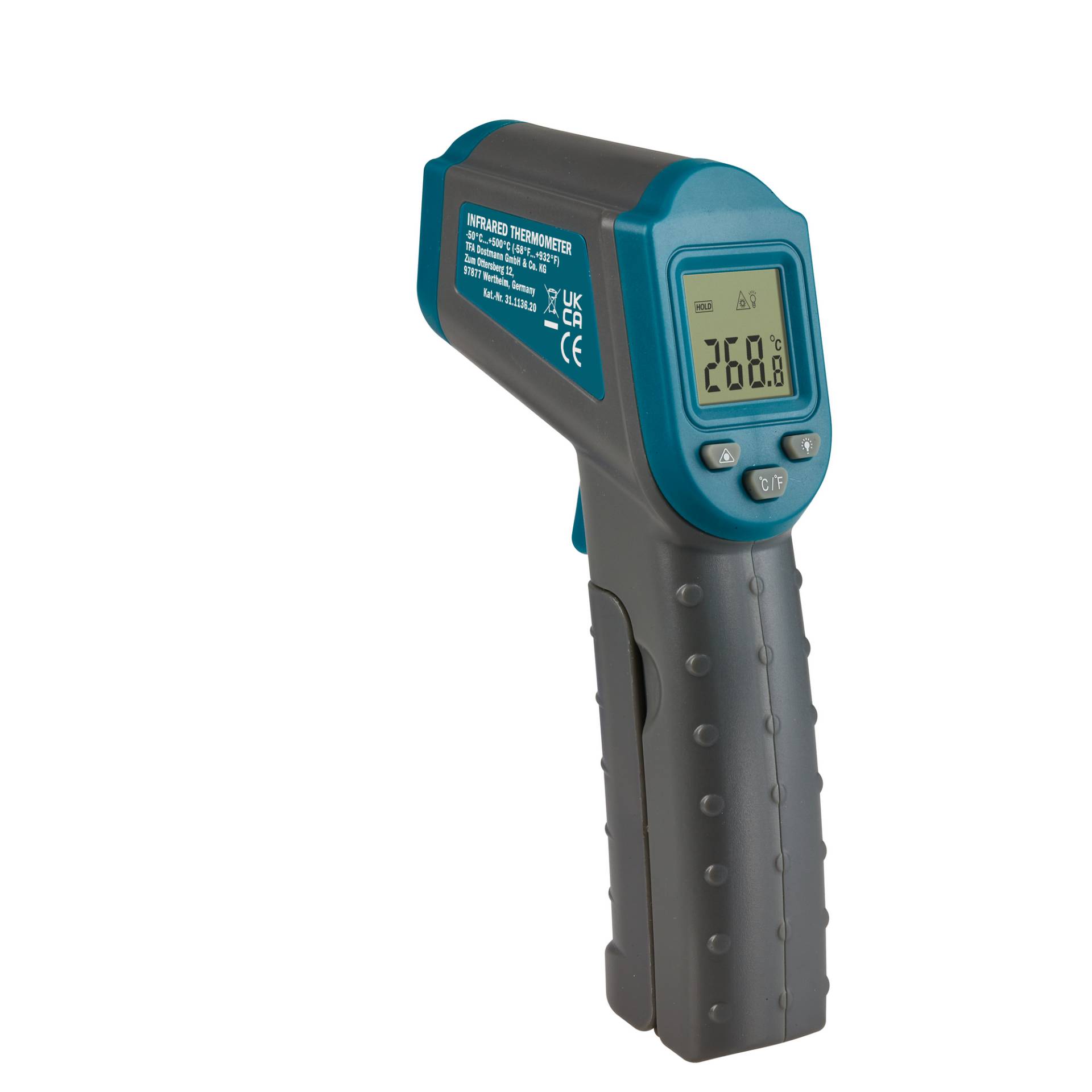 TFA Dostmann Infrarot-Thermometer 'Ray' Kunststoff türkis 3,9 x 11 x 14,4 cm von TFA Dostmann