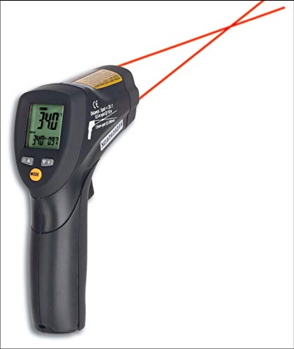 TFA Dostmann Scantemp 485 Infarot-Thermometer, berührungloses Messen der Oberflächentemperatur, -50°C bis 800°C, für den Profi-Einsatz, L 42 x B 85 x H 152 mm von TFA Dostmann