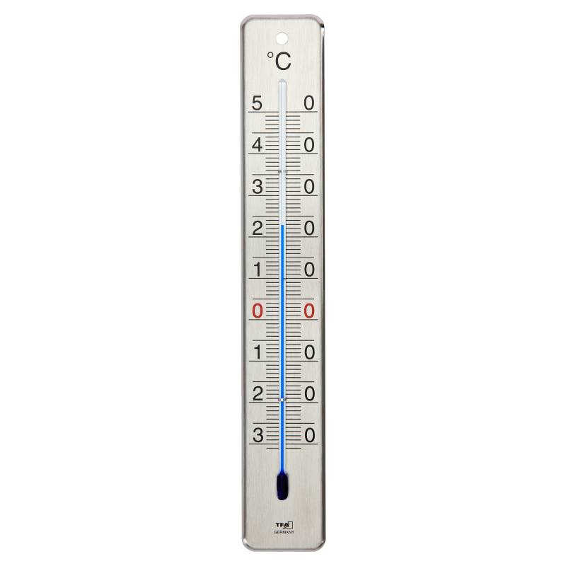 TFA Dostmann Innen-Außenthermometer Edelstahl silbern 4,5 x 0,9 x 28 cm von TFA Dostmann