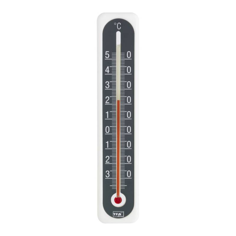 TFA Dostmann Innen- oder Außenthermometer Kunststoff grau, weiß 4 x 0,7 x 20 cm von TFA Dostmann