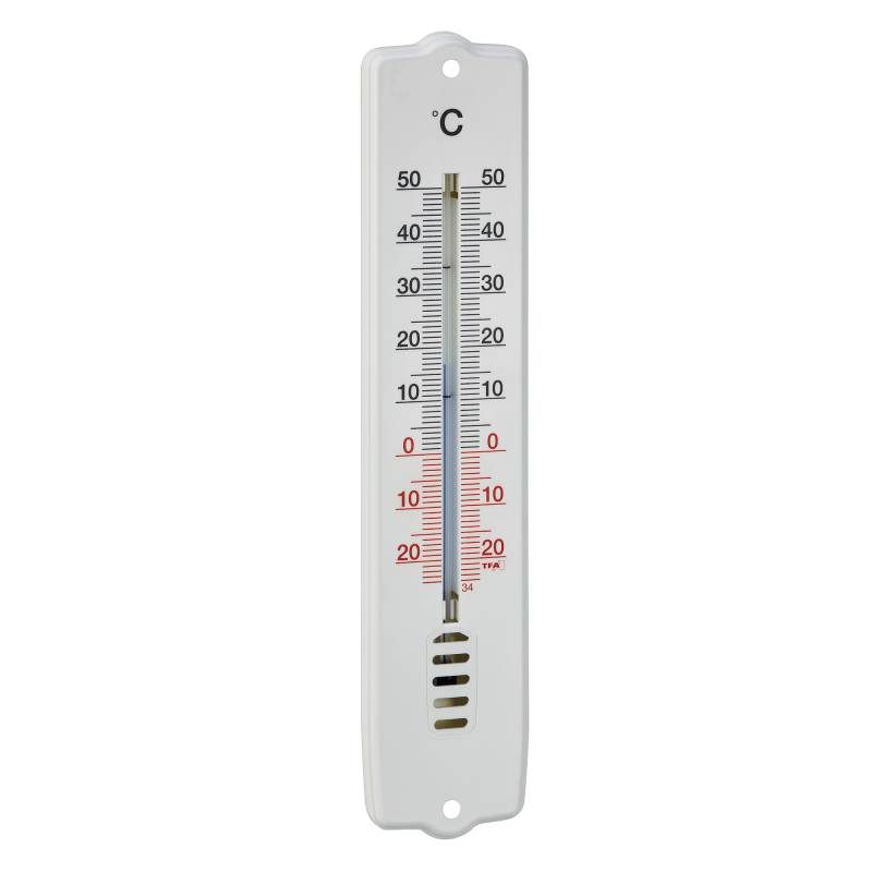 TFA Dostmann Innen- oder Außenthermometer Kunststoff weiß 4,4 x 0,9 x 20,7 cm von TFA Dostmann
