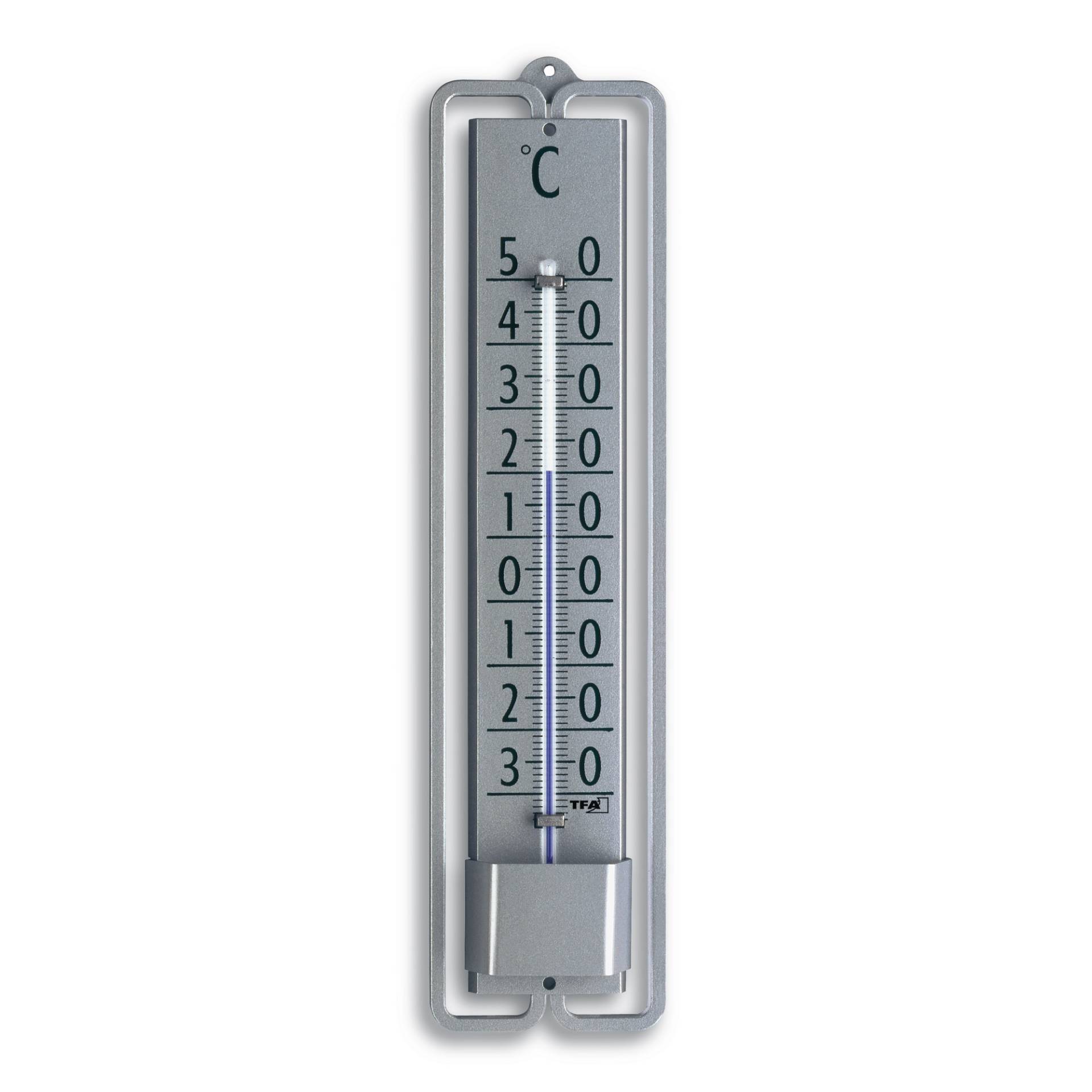 TFA Dostmann Innen- oder Außenthermometer 'Novelli Design' Metall silbern 4,8 x 1,6 x 19,5 cm TFA Dostmann Innen- oder Außenthermometer 'Novelli Design' Metall silbern 4,8 x 1,6 x 19,5 cm von TFA Dostmann