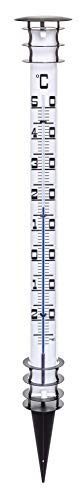 TFA Dostmann Jumbo analoges Gartenthermometer, 12.2002, mit Erdspieß, schwarz, L 136 x B 136 x H 1150 mm von TFA Dostmann