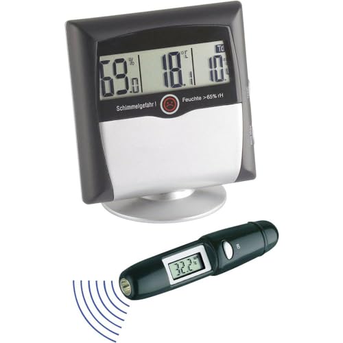 TFA Dostmann Klima Control Set Digitales Thermo-Hygrometer und Infrathermometer, 95.2008, mit Schimmelwarnfunktion, zur Kontrolle des Raumklimas von TFA Dostmann