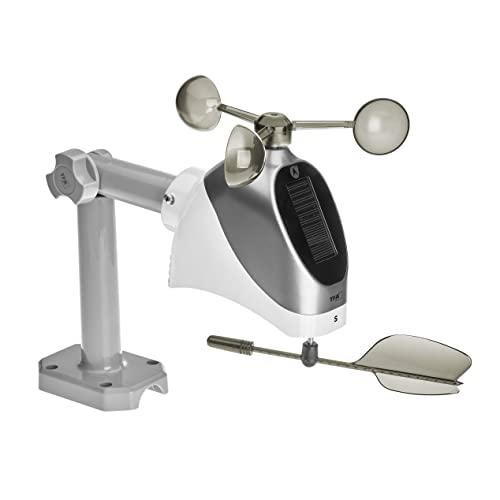 TFA Dostmann Kombisender VIEW, 30.3803.02, Funk-Übertragung der Windstärke, Temperatur und Luftfeuchtigkeit, für TFA WLAN Stationen, weiß von TFA Dostmann