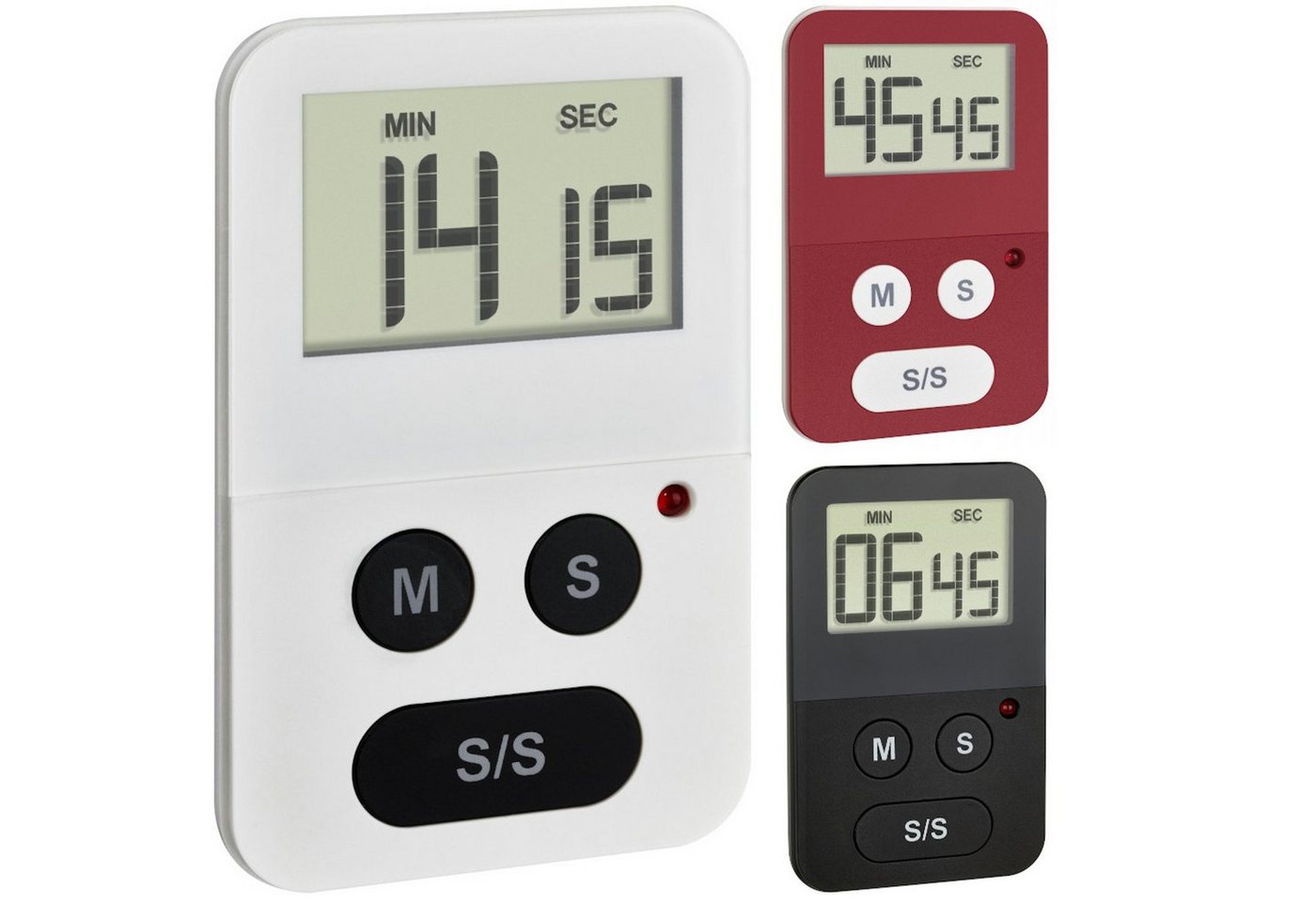 TFA Dostmann Küchentimer TFA 38.2047 Digitaler Timer mit Stoppuhr 99 min. 59 sec. von TFA Dostmann