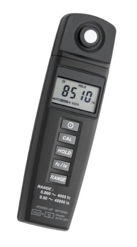 TFA Dostmann LM37 Luxmeter, 31.3000, zur Kontrolle der Lichtverhältnisse, Nullpunkt-Kalibrierung, Messrate 2x pro Sekunde, HOLD Funktion, schwarz von TFA Dostmann