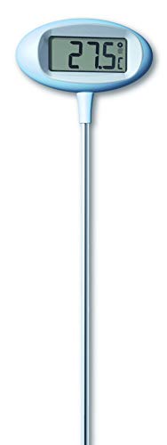 TFA Dostmann Orion digitales Design-Gartenthermometer, 30.2024.06, großes Display, zum Einstecken in den Boden, wetterfest, grau, L 230 x B 100 x H 800 mm von TFA Dostmann