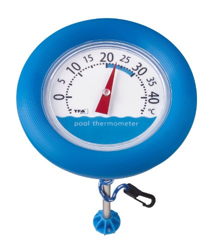 TFA Dostmann Poolwatch analoges Schwimmbadthermometer, 40.2007, geeignet für Schwimmbad und Teich, (L) 200 x (B) 200 x (H) 350 mm von TFA Dostmann