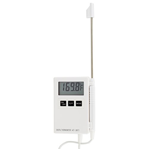 TFA Dostmann P200 Profi-Digitalthermometer, mit Einstichfühler, großes Display, gemäß HACCP, abwaschbar von TFA Dostmann
