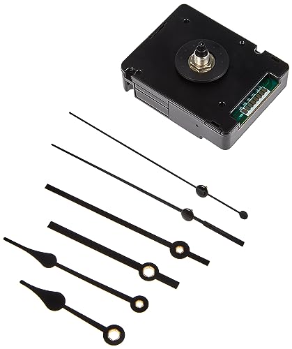 TFA Dostmann Analoges, 60.3525.01, zum selber basteln, mit 2 Uhrzeigersets, geräuscharmes Sweep-Uhrwerk, für Ziffernbl‰tter mit max 6mm Dicke, schwarz, Kunststoff, L130 x B55 x H220 mm von TFA Dostmann