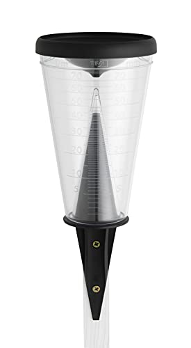 TFA Dostmann Regenmesser, 47.1008, wetterbeständig, mit Verdunstungsschutz, ideal für den Garten, Landwirtschaft oder Terrasse, robust, schwarz, L 122 x B 122 x H 305 mm von TFA Dostmann