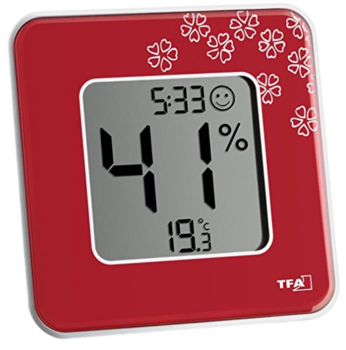TFA Dostmann Style 30.5021 digitales Thermo-Hygrometer (1 x rot + 1 x lila) von TFA Dostmann