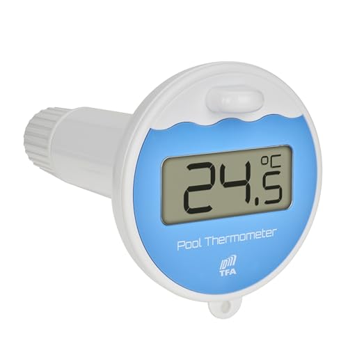 TFA Dostmann TFA-ID Poolsender ID-A5 Pool, 30.3907.02, mit TFA.me System WLAN geeignet, zur Online Überwachung von Pool, Teichen, Eisbädern, unterwegs, Wassertemperatur messen, 868 MHz, weiß von TFA Dostmann