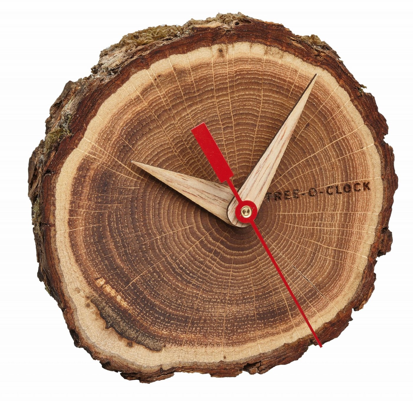 TFA Dostmann Tischuhr Analog aus Eichenholz TREE-O-CLOCK TFA 60.1028 von TFA Dostmann