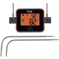 TFA Dostmann VIEW Gas, Grillrost, Grillplatte, Grillwagen, Kombi, Kugel Grillthermometer Schwarz von TFA Dostmann