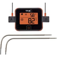 Tfa Dostmann - view Gas, Grillrost, Grillplatte, Grillwagen, Kombi, Kugel Grillthermometer Schwarz von TFA Dostmann