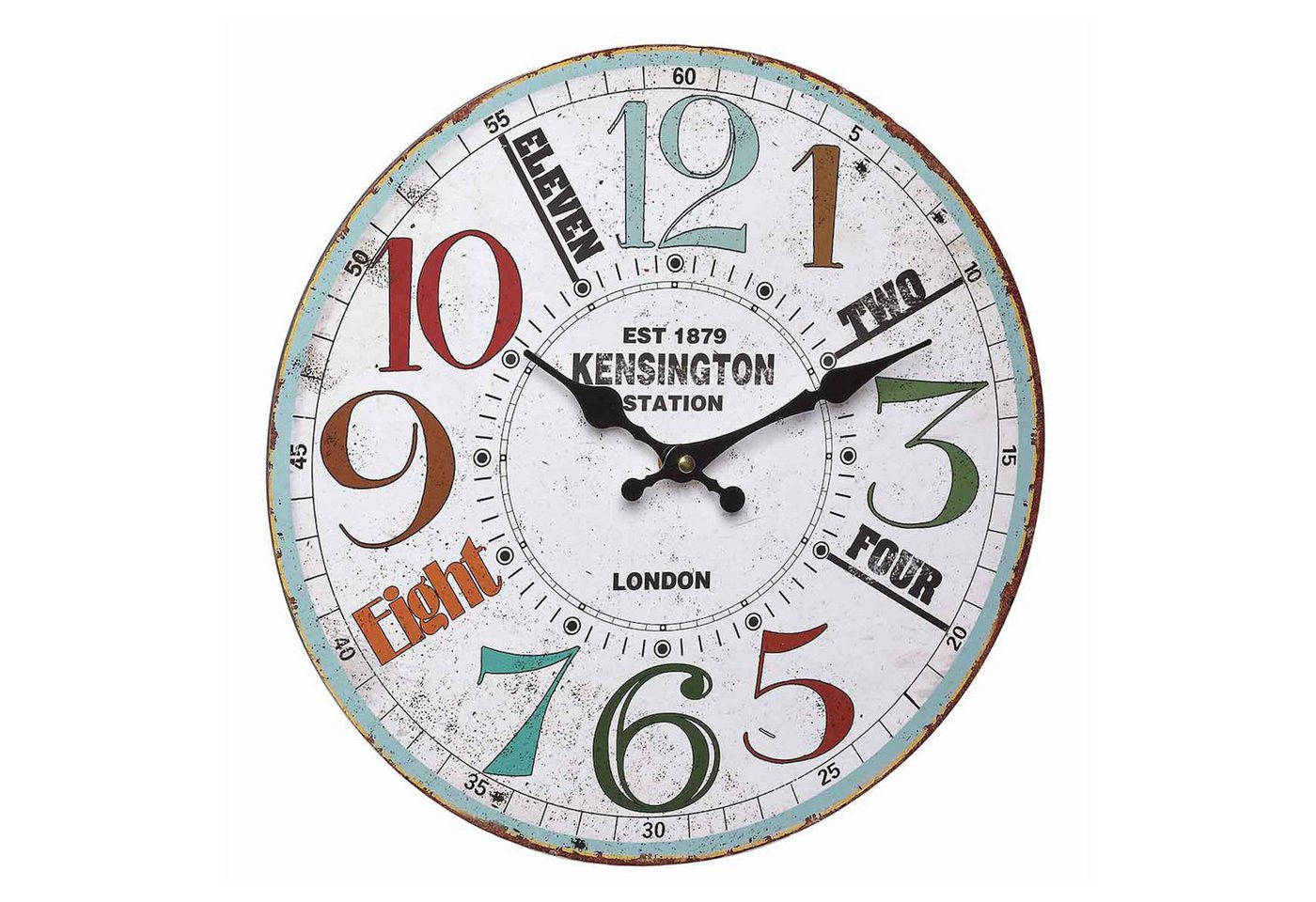 TFA Dostmann Wanduhr TFA 60.3045 analoge Vintage Quarzuhr, 337 mm, Retro Motiv TFA Dostmann Wanduhr TFA 60.3045 analoge Vintage Quarzuhr, 337 mm, Retro Motiv von TFA Dostmann